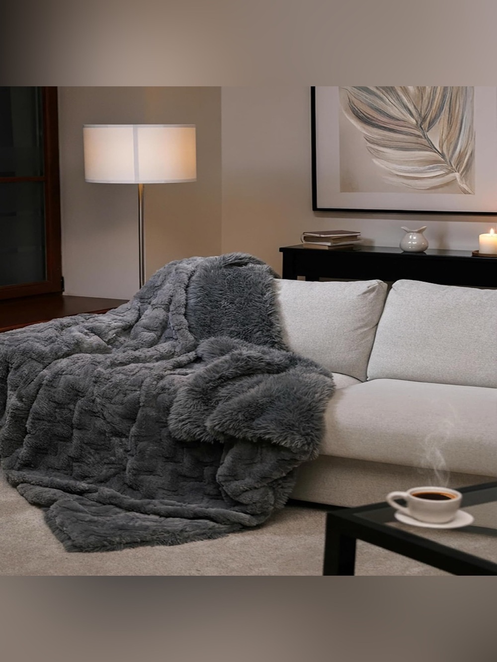 New Mon Chateau Faux Fur Throw